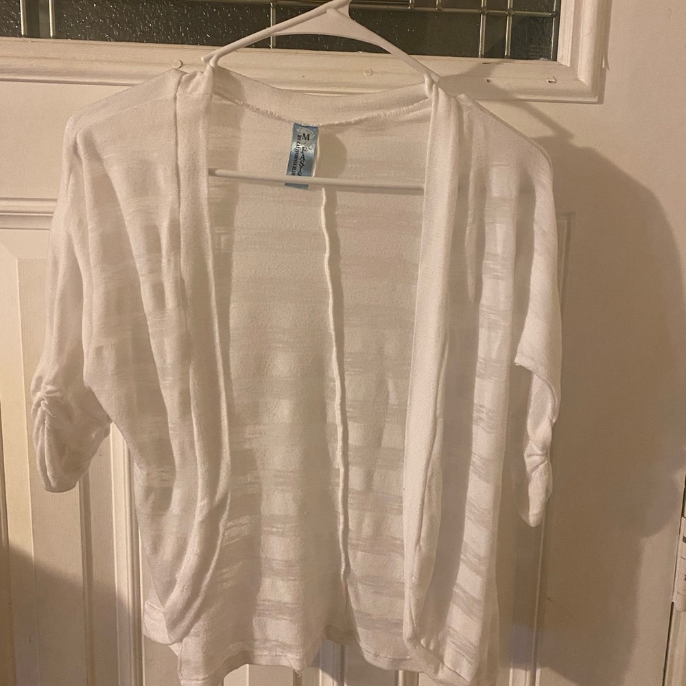 Girls white cardigan